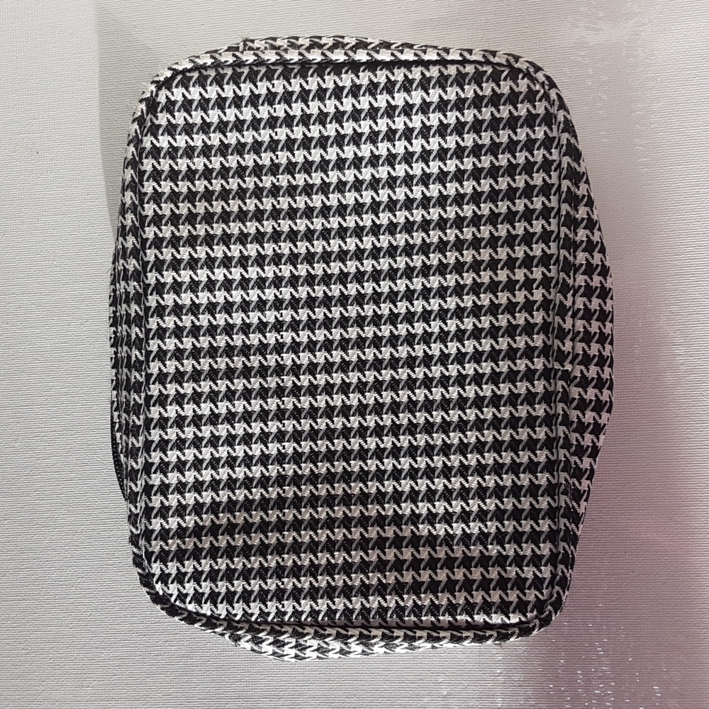Houndstooth Makeup Travel Toiletry Bag
